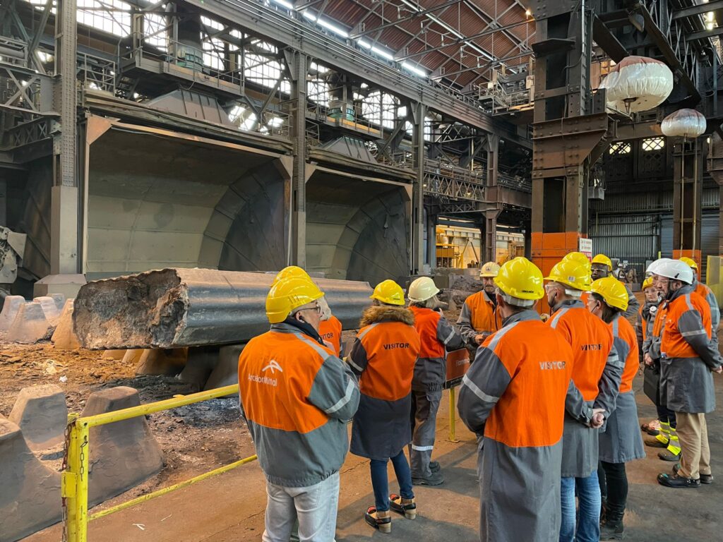 Visite de l'entreprise Industeel avec les demandeurs d'emploi